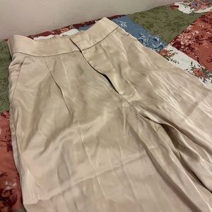 Abercrombie Satin Tailored Wide Leg Pants Small